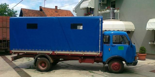 Cerade, prozirno platno, kamion 